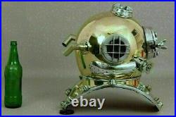 Rare Antique Diving Divers Helmet Mark V Vintage Navy Us Sea Deep Scuba Helmet