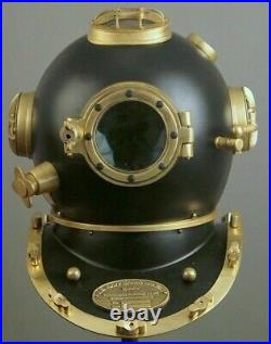 Rare Antique Diving Divers Helmet Mark V Vintage Navy Us Sea Deep Scuba Helmet