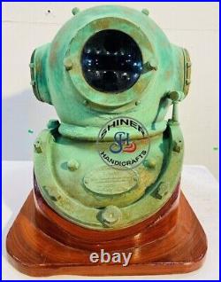 Rare Antique Diving Divers Helmet Mark V Vintage Navy Us Sea Deep Scuba Helmet