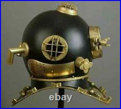 Rare Antique Diving Divers Helmet Mark V Vintage Navy Us Sea Deep Scuba Helmet