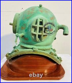 Rare Antique Diving Divers Helmet Mark V Vintage Navy Us Sea Deep Scuba Helmet