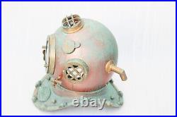 Rare Antique Diving Divers Helmet Mark V Vintage Navy Us Sea Deep Scuba Helmet