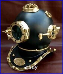 Rare Antique Diving Divers Helmet Mark V Vintage Navy Us Sea Deep Scuba Helmet-9