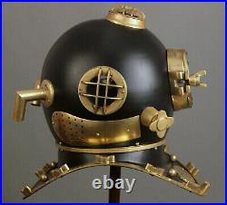 Rare Antique Diving Divers Helmet Mark V Vintage Navy Us Sea Deep Scuba Helmet R