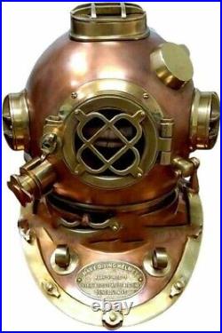 Rare Antique Diving Divers Helmet Mark V Vintage Navy Us Sea Deep Scuba HelmetVi