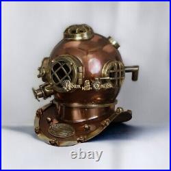 Rare Antique Diving Divers Helmet Mark V Vintage U. S Navy Sea Deep Scuba Divers