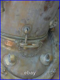 Rare Antique Diving Divers Helmet, US Navy Boston Marine Vintage scuba helmet