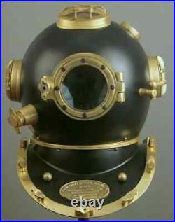 Rare Antique Diving Divers Mark V Vintage Navy Us Sea Deep Scuba Helmet