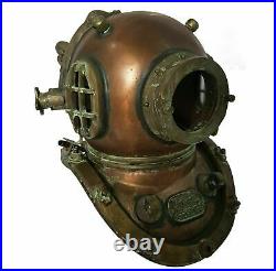 Rare Antique Diving HelmetVintage US Navy Marine Deep Sea Scuba Boston Helmet