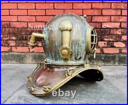 Rare Antique Diving vintage BOSTON MARK V U. S Navy Deep Sea Divers Helmet Scuba