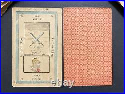 Rare Antique French 1800s Etteilla Z. Lismon Tarot (Type II) Cards Vintage