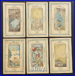 Rare Antique French 1800s Etteilla Z. Lismon Tarot (Type II) Cards Vintage