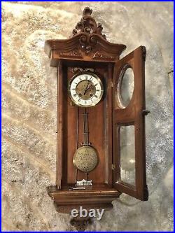 Rare Antique Germany GUSTAV BECKER Striking Vienna Wall Clock, GAZO Style