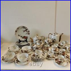 Rare Antique Japanese Eggshell Tea / Coffee Set 44 Pieces Sets Vintage