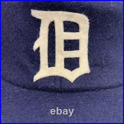 Rare Antique MLB Detroit Tigers Baseball Cap Hat Wool Felt 30s 40s Vintage WPL