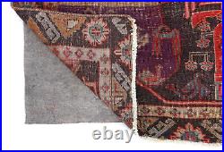 Rare Antique Muted Pictorial 4X10 Vintage Oriental Runner Rug Farmhouse Carpet