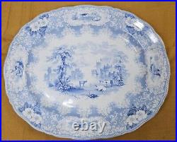 Rare Antique Parma Blue & White Pattern Platter 18th Century City Of Parma