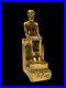 Rare Antique Statue for Pharaoh Imhotep made in Egypt Coated with Gold Leaf BC