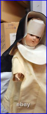 Rare Antique VINTAGE NUN DOLL Hand-painted, early 1900s