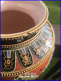Rare Antique Villeroy Boch Mettlach German Vase Vintage Pottery