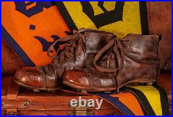 Rare Antique Vintage 1920s Men's Leather Football Rugby Soccer Cleats