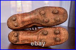 Rare Antique Vintage 1920s Men's Leather Football Rugby Soccer Cleats