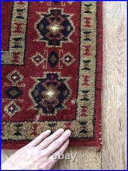 Rare Antique Vintage Handmade Wool Rug 4ft 9 X 6ft 4 Made/Imported to USSR