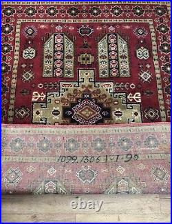 Rare Antique Vintage Handmade Wool Rug 4ft 9 X 6ft 4 Made/Imported to USSR