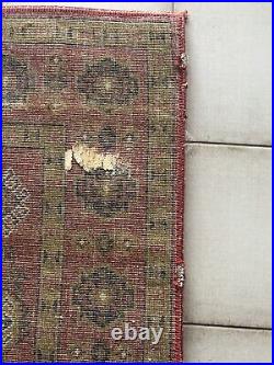 Rare Antique Vintage Handmade Wool Rug 4ft 9 X 6ft 4 Made/Imported to USSR