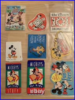 Rare Antique Vintage Misc Disney Collectible Tags Paper Plates Luggage Tags