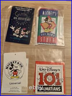 Rare Antique Vintage Misc Disney Collectible Tags Paper Plates Luggage Tags