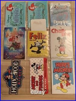 Rare Antique Vintage Misc Disney Collectible Tags Paper Plates Luggage Tags