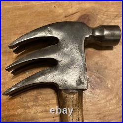 Rare Antique Vintage Triple Claw Hammer Unusual Tool