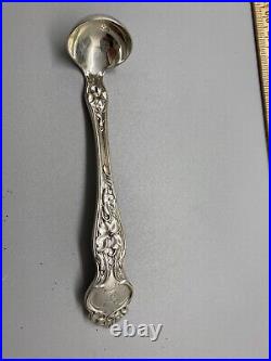 Rare Antique Vintage Wallace Sterling Violet Mustard & Mayonnaise Ladles