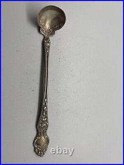 Rare Antique Vintage Wallace Sterling Violet Mustard & Mayonnaise Ladles