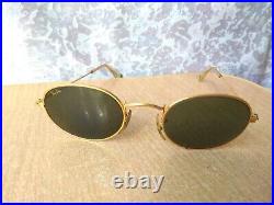 Rare Antique Vintage eye Glasses With Case Ray Ban USA gold plated w 0976 xsas