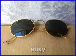 Rare Antique Vintage eye Glasses With Case Ray Ban USA gold plated w 0976 xsas