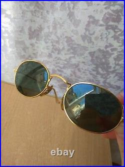 Rare Antique Vintage eye Glasses With Case Ray Ban USA gold plated w 0976 xsas