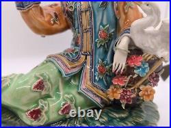 Rare Chinese Shiwan Wucai Porcelain Doll