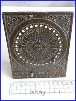 Rare Collectible Antique Vintage SUN CALENDAR Nice Piece