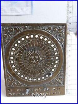 Rare Collectible Antique Vintage SUN CALENDAR Nice Piece