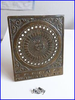 Rare Collectible Antique Vintage SUN CALENDAR Nice Piece