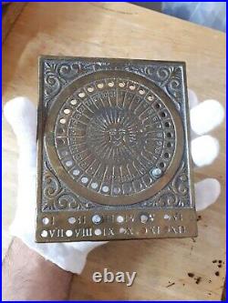 Rare Collectible Antique Vintage SUN CALENDAR Nice Piece