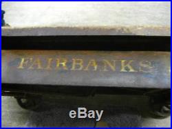 Rare FAIRBANKS ANTIQUE PLATFORM SCALE 1000 LB Farm Grain Feed Vintage 1000lb