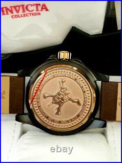 Rare Invicta 48mm Disney Pirates of The Caribbean Limited Ed. Skull Auto Watch