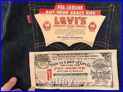 Rare Levis Big E 1960 550zxx 36 Denim Shorts Selvedge Red Line With Tags Unused