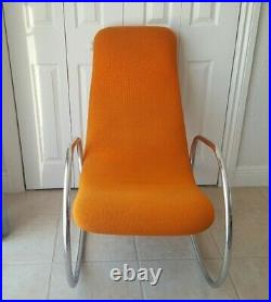 Rare Rocking Chair Thonet S 826 Design Ulrich Böhme Original Vintage