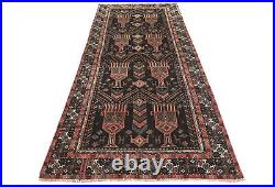 Rare Semi Antique Boho Tribal 4X9 Vintage Oriental Runner Rug Kitchen Carpet