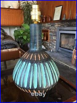 Rare Vintage 1950s 1960s Mark Valcera Pottery Lamp Base