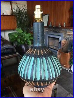 Rare Vintage 1950s 1960s Mark Valcera Pottery Lamp Base